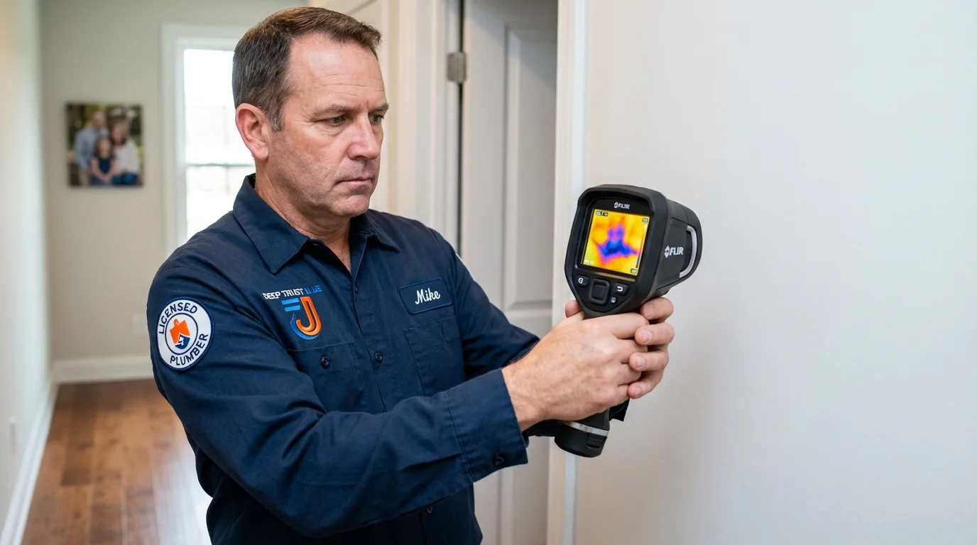 Thermal imaging leak detection by Johns Plumbing LLC in Fairchild Air Force Base